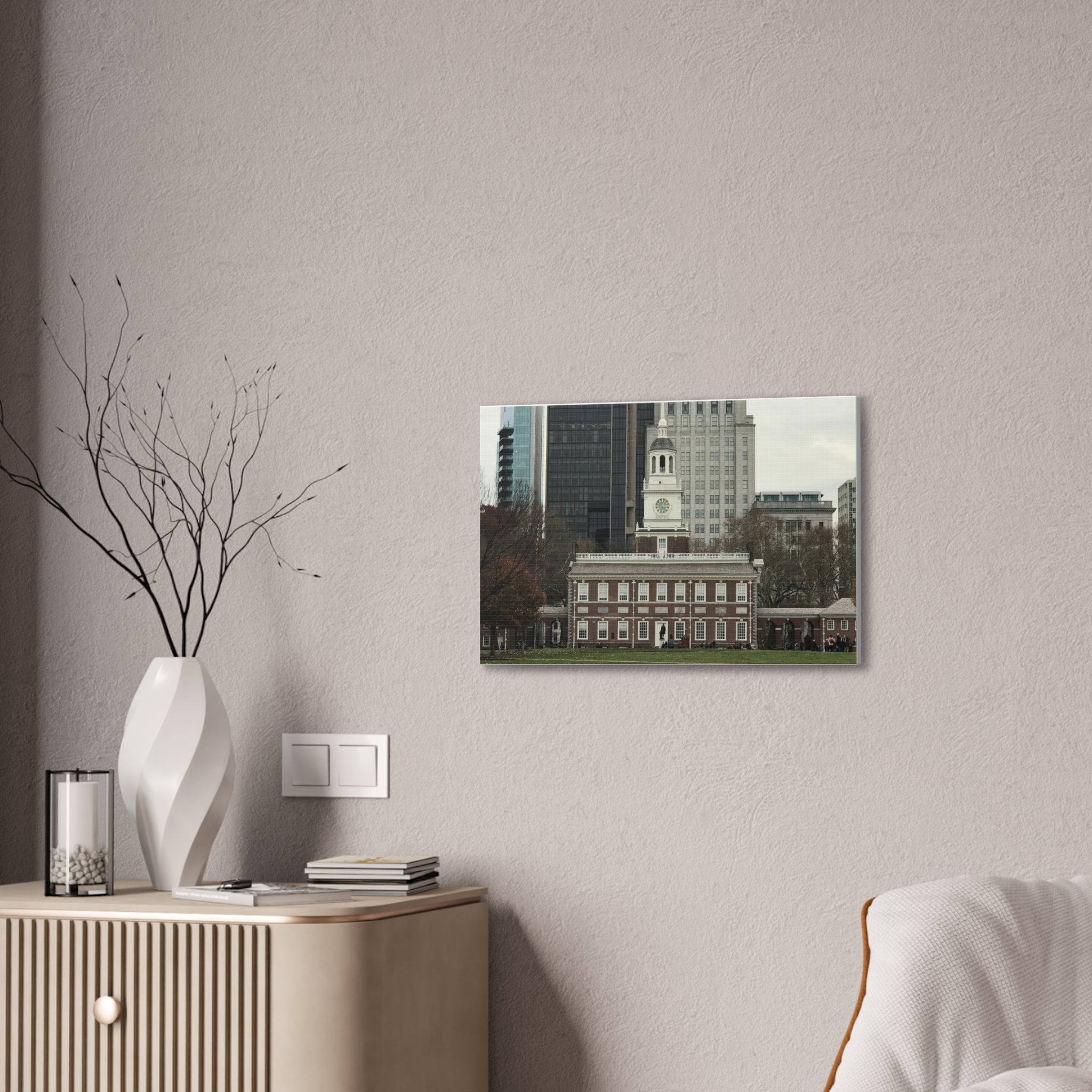 Independence Hall Photo Canvas Print — Historic Philadelphia (Stretched Canvas)