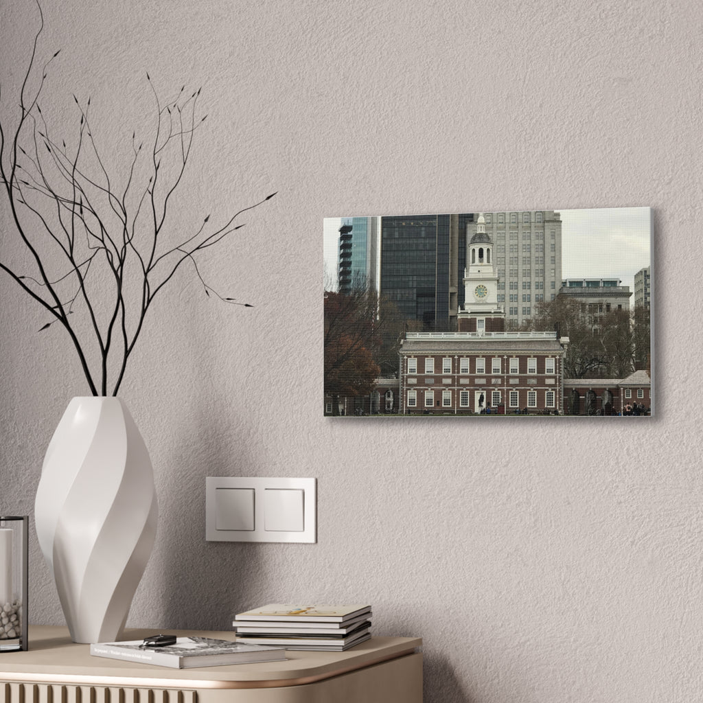 Independence Hall Photo Canvas Print — Historic Philadelphia (Stretched Canvas)