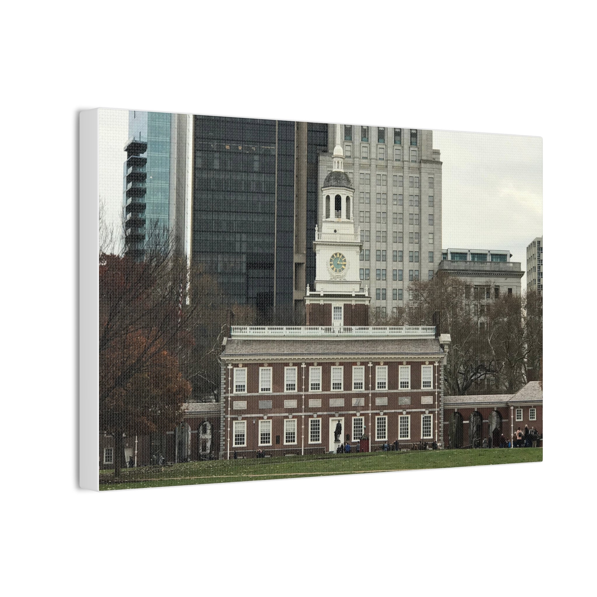 Independence Hall Photo Canvas Print — Historic Philadelphia (Stretched Canvas)