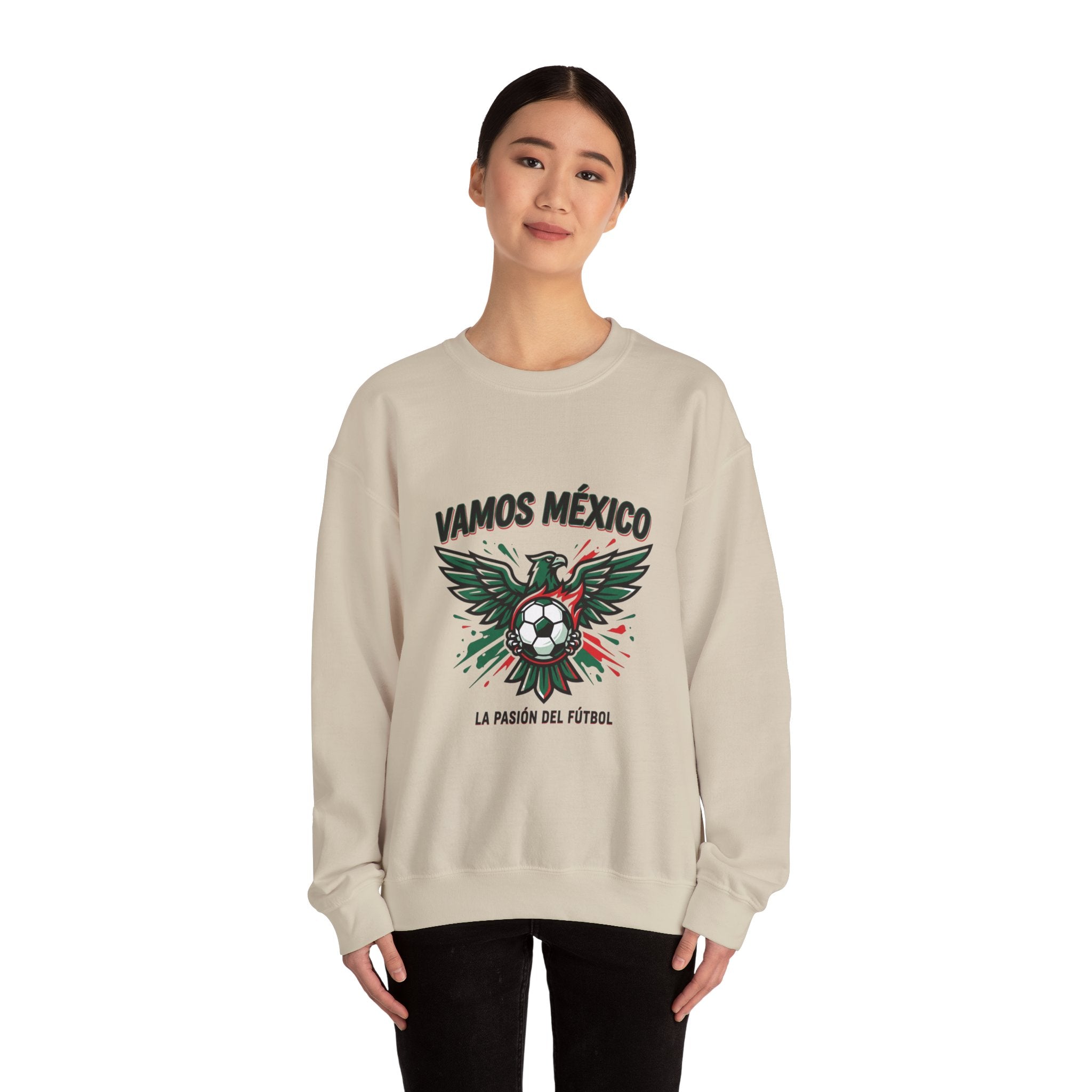 Vamos México Eagle Soccer Crewneck Sweatshirt | Country Pride, Retro Soccer