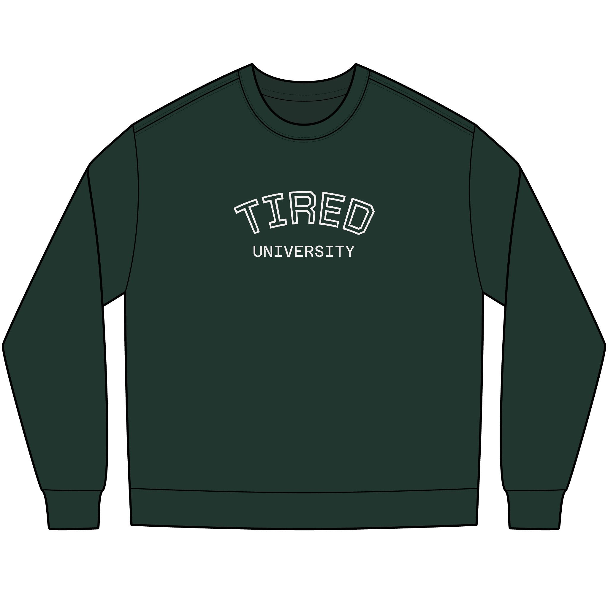 Tired University Long Sleeve Shirt — Cozy College-Inspired Shirt