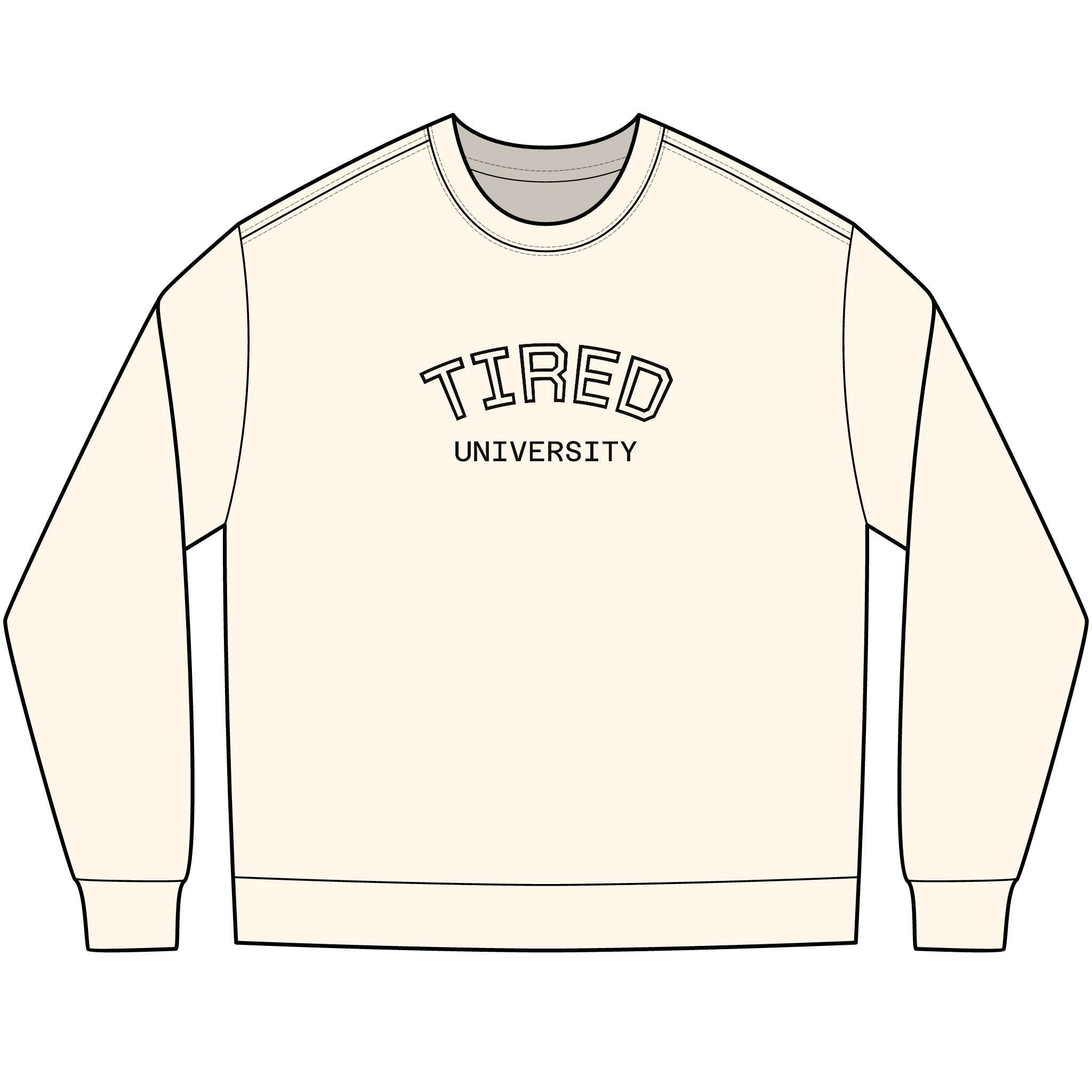 Tired University Long Sleeve Shirt — Cozy College-Inspired Shirt