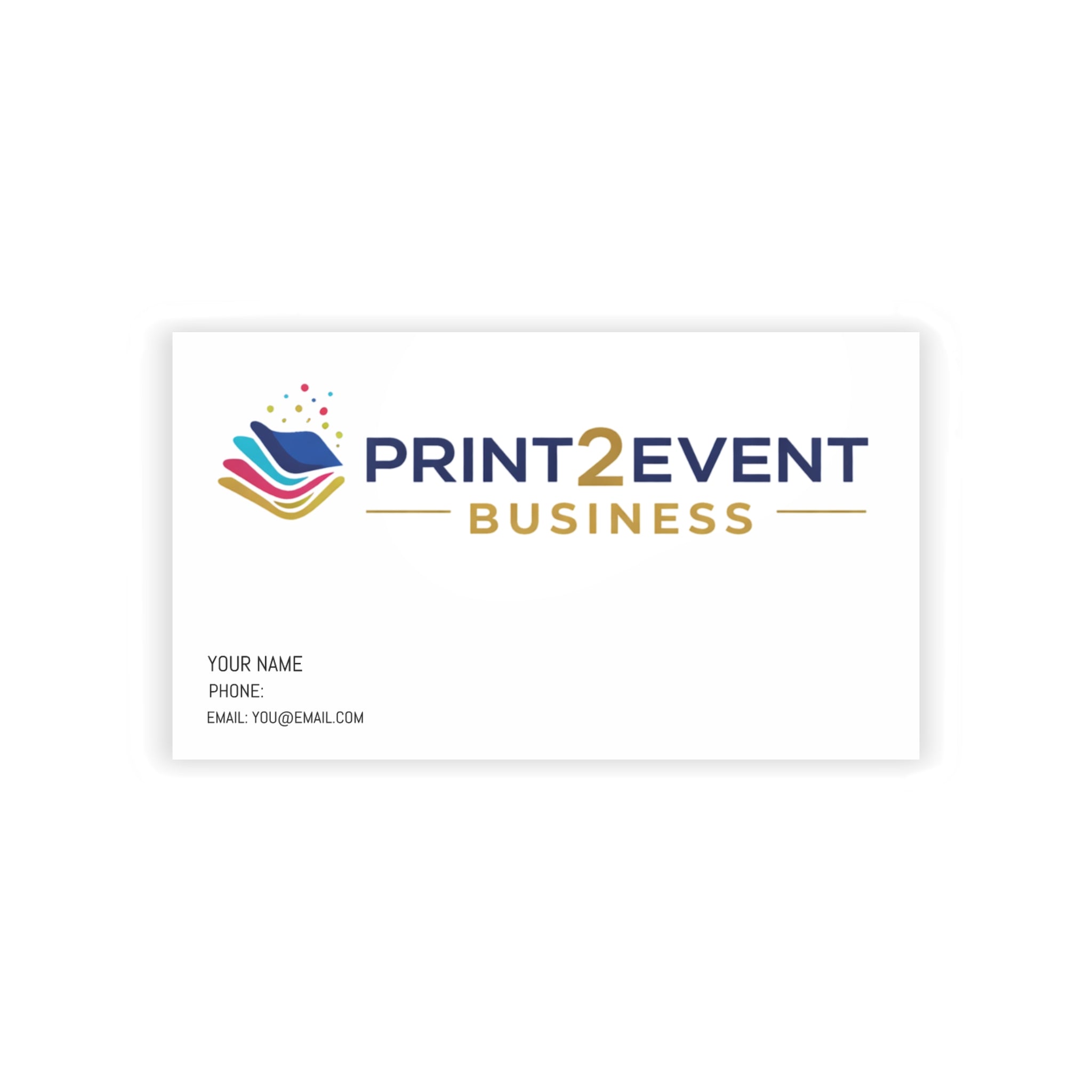 Business Cards — Custom Minimal Corporate Business Card for Event Professionals