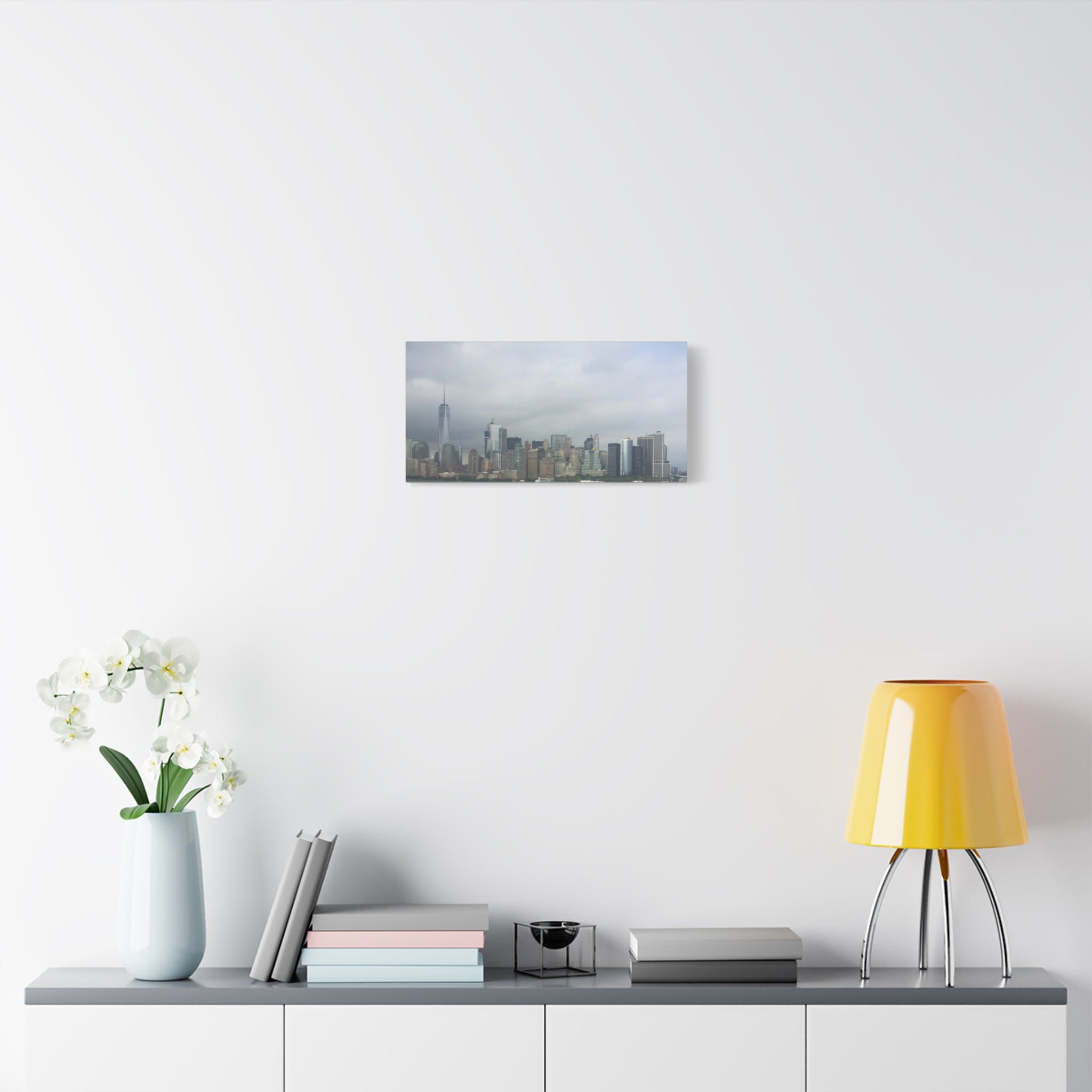 Matte Stretched Canvas - Moody New York City Skyline Wall Art