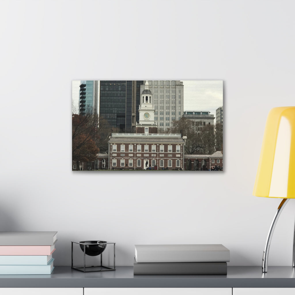 Independence Hall Photo Canvas Print — Historic Philadelphia (Stretched Canvas)