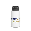 Custom Logo Stainless Steel Water Bottle — Standard Lid, Branded Business