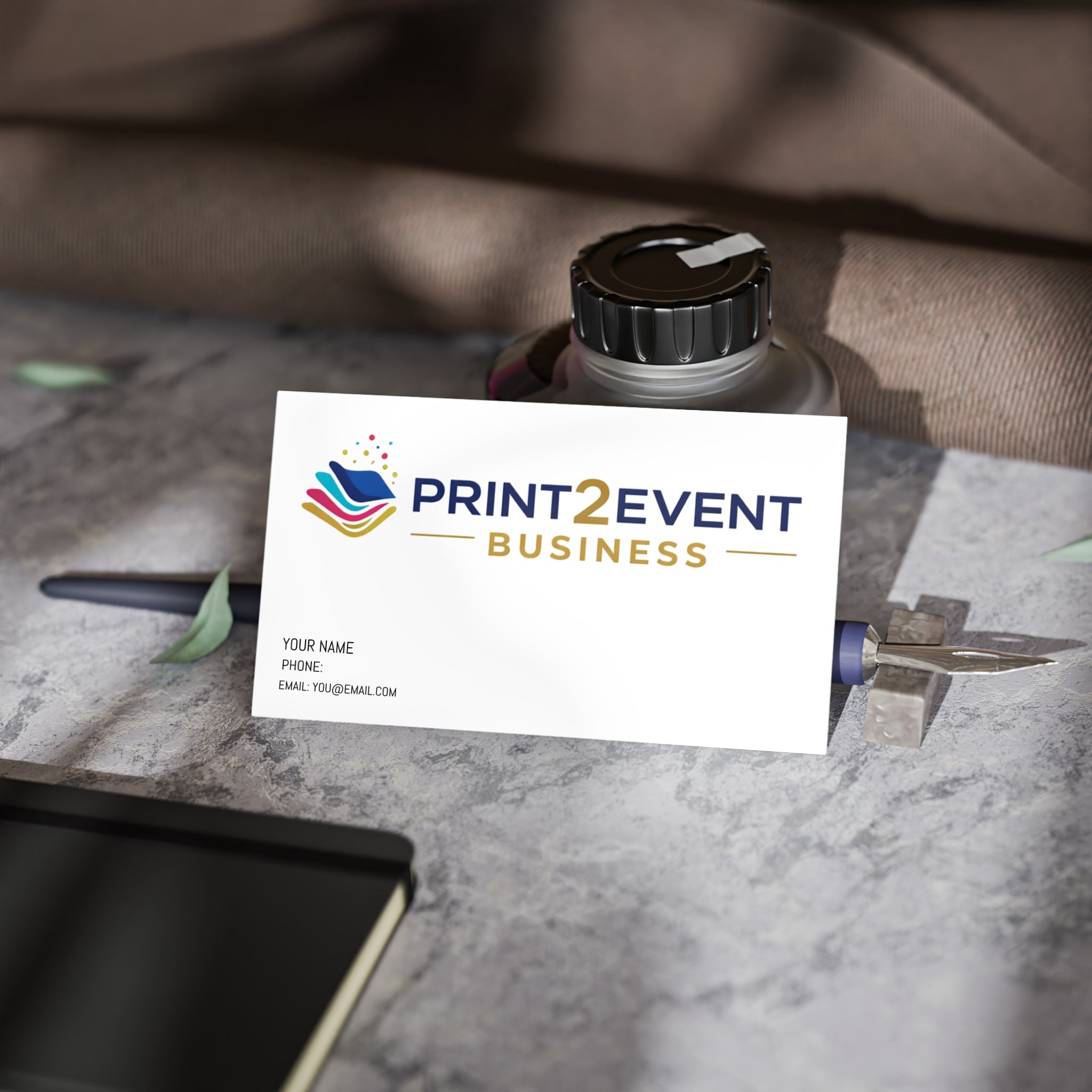 Business Cards — Custom Minimal Corporate Business Card for Event Professionals