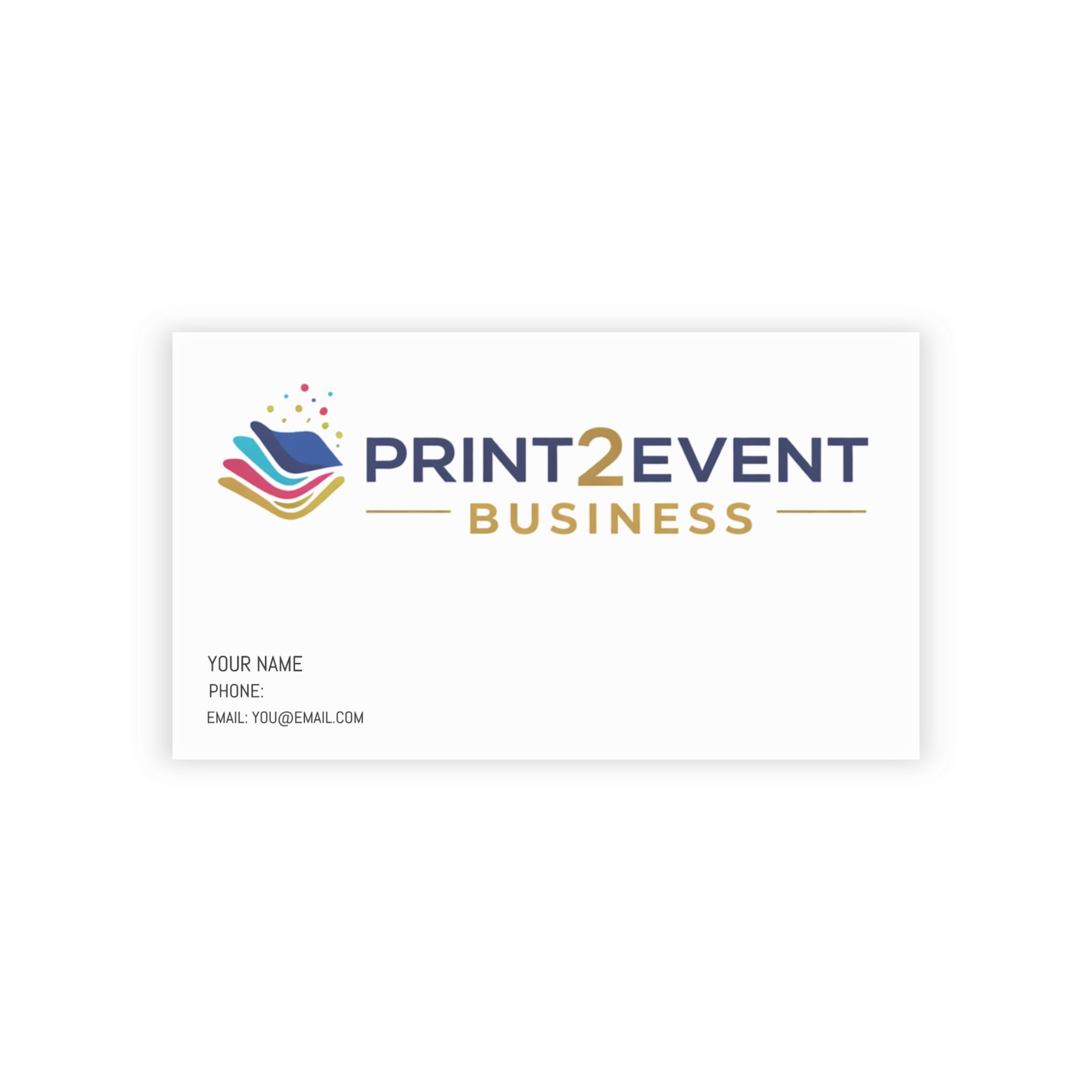 Business Cards — Custom Minimal Corporate Business Card for Event Professionals