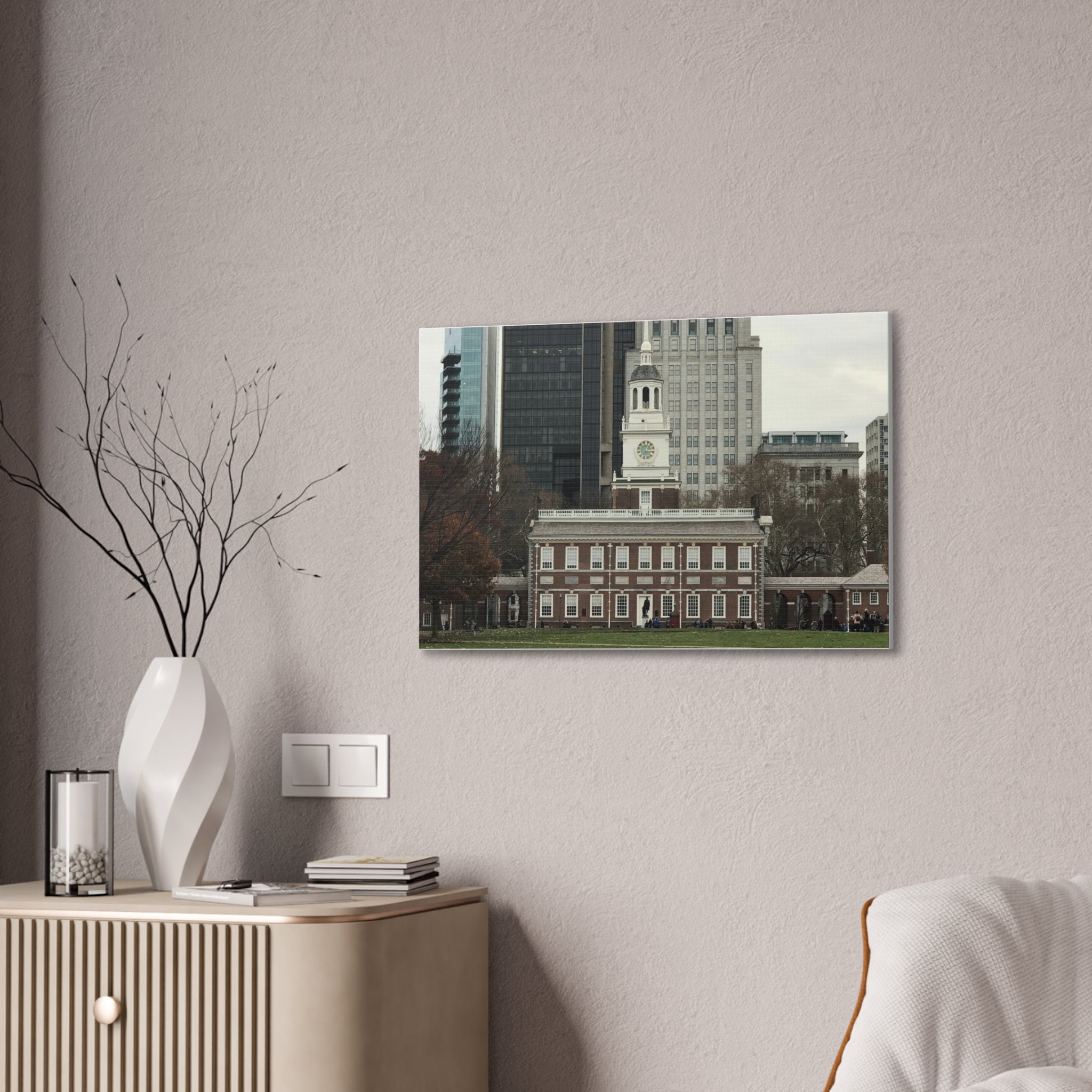 Independence Hall Photo Canvas Print — Historic Philadelphia (Stretched Canvas)