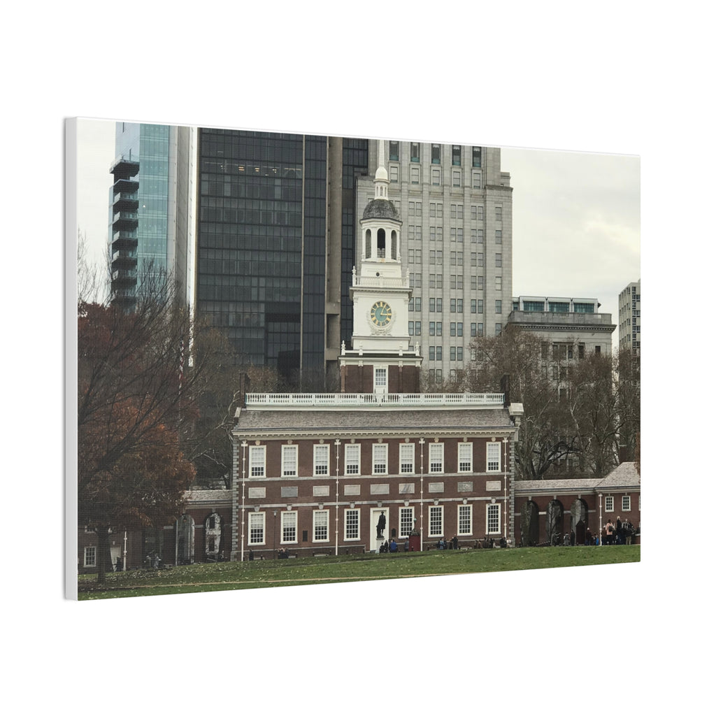 Independence Hall Photo Canvas Print — Historic Philadelphia (Stretched Canvas)