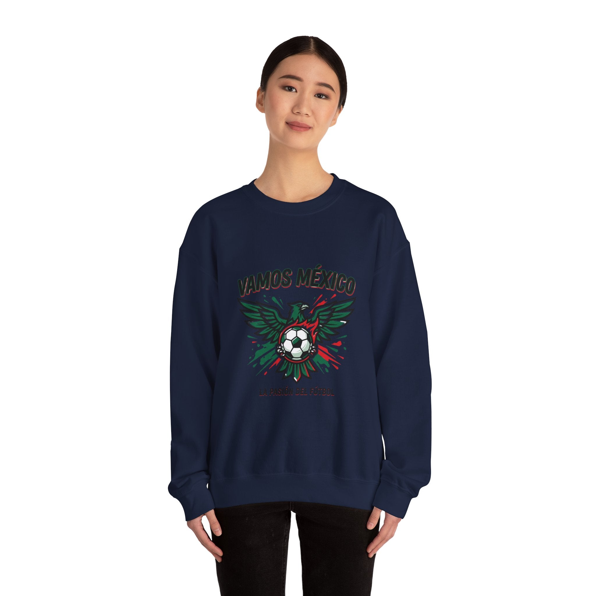 Vamos México Eagle Soccer Crewneck Sweatshirt | Country Pride, Retro Soccer