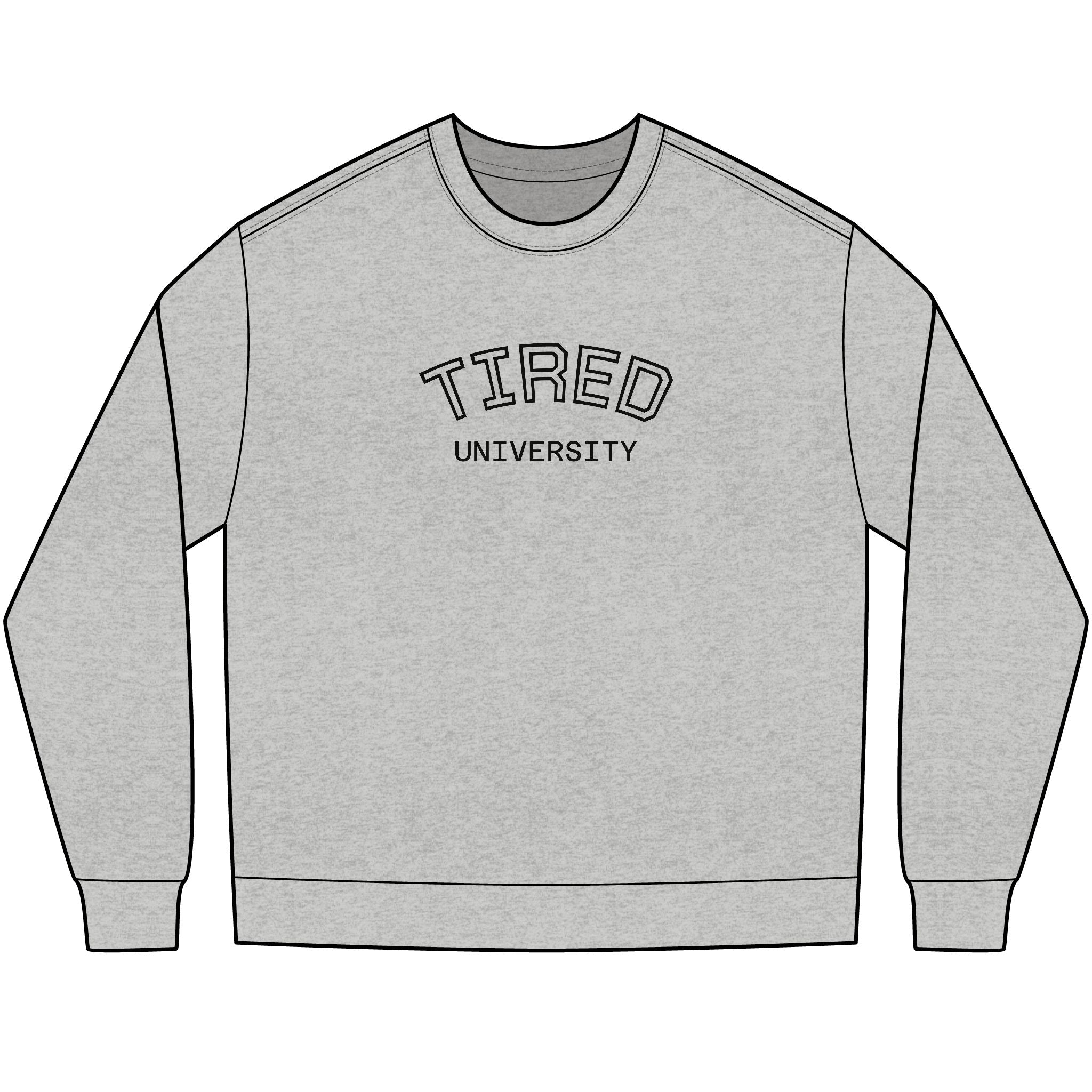 Tired University Long Sleeve Shirt — Cozy College-Inspired Shirt