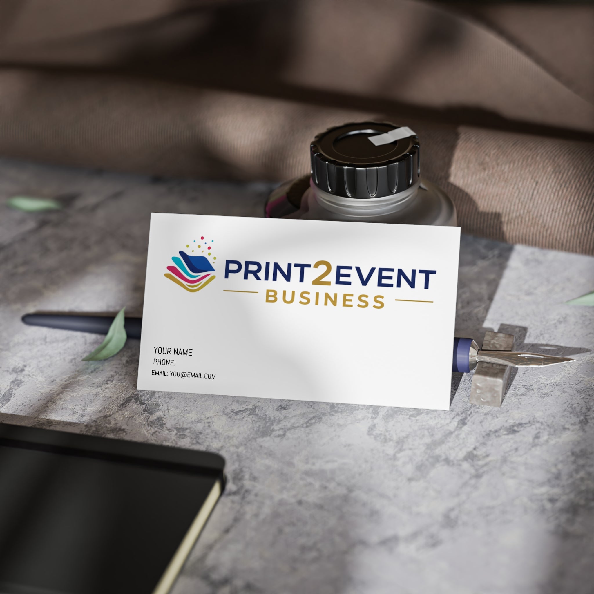 Business Cards — Custom Minimal Corporate Business Card for Event Professionals