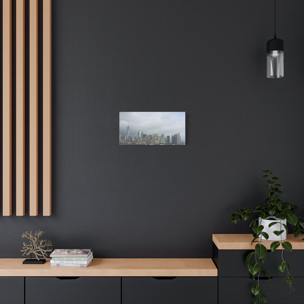 Matte Stretched Canvas - Moody New York City Skyline Wall Art