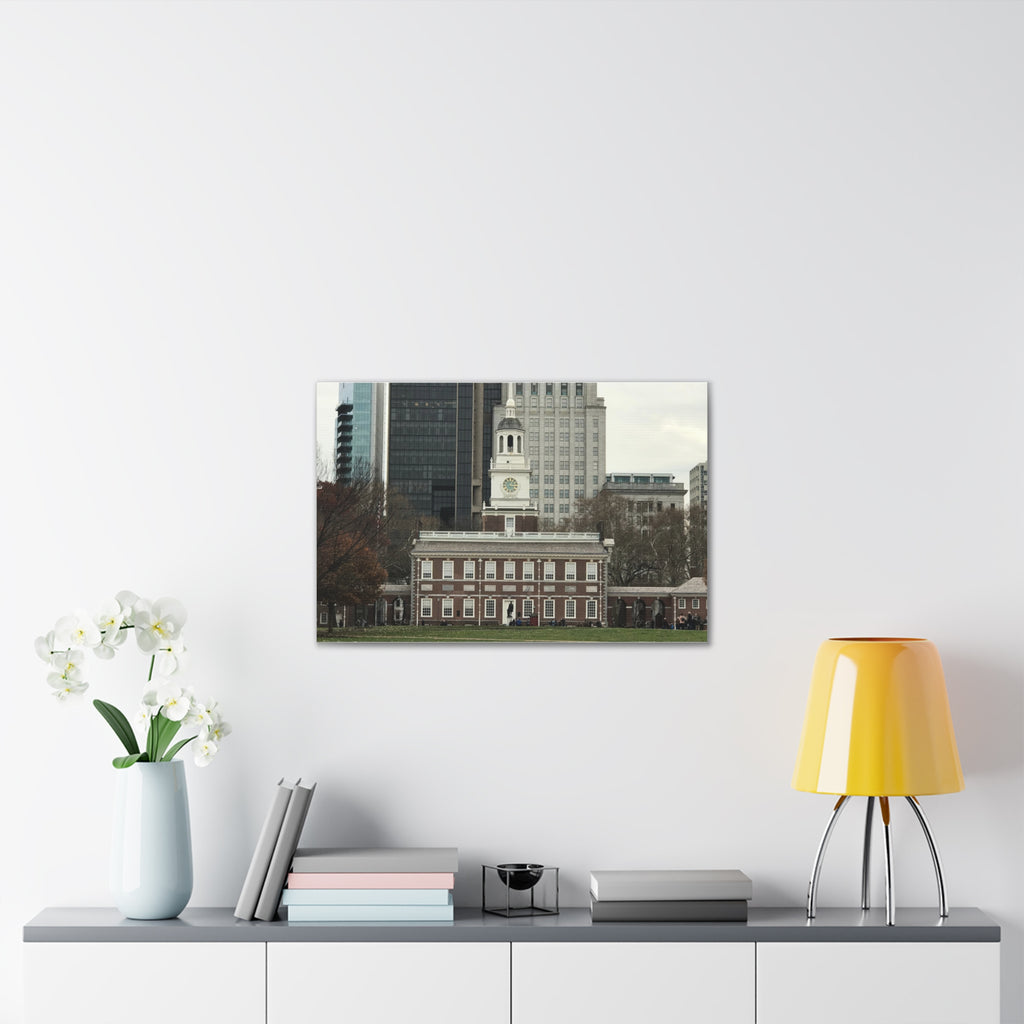 Independence Hall Photo Canvas Print — Historic Philadelphia (Stretched Canvas)