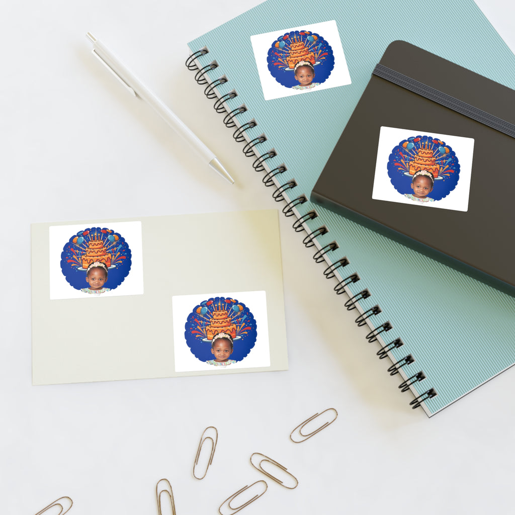 Customized Photo Sticker Sheets — Custom Party Favor Sheet of 4
