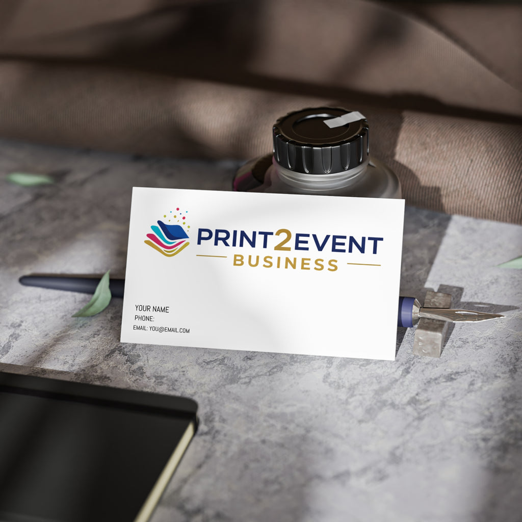 Business Cards — Custom Minimal Corporate Business Card for Event Professionals
