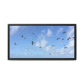 Framed Canvas Print — Gulls Flying Over Sky