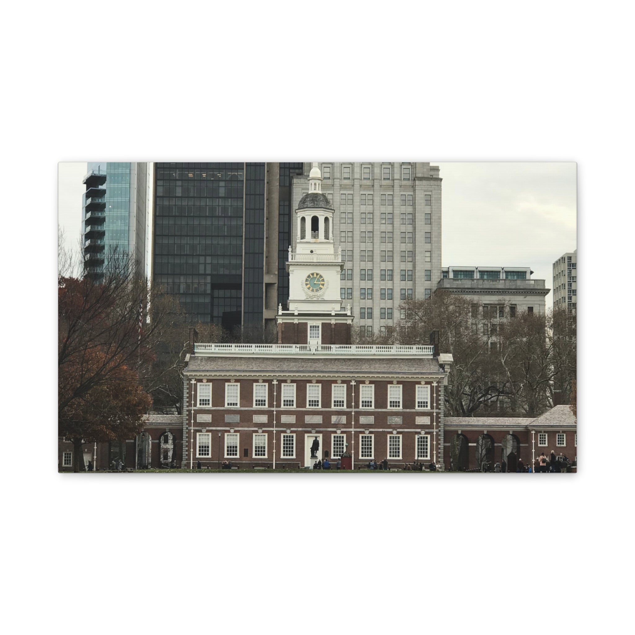 Independence Hall Photo Canvas Print — Historic Philadelphia (Stretched Canvas)