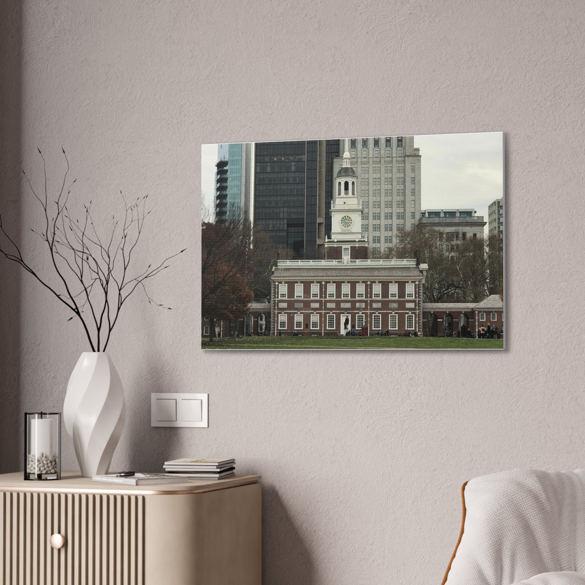 Independence Hall Photo Canvas Print — Historic Philadelphia (Stretched Canvas)