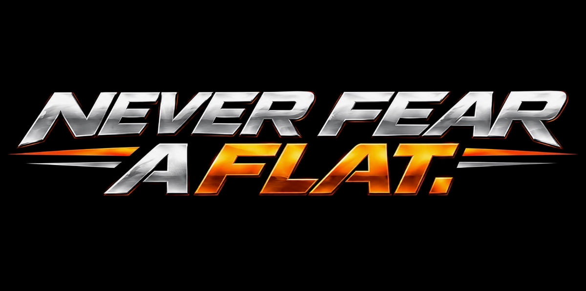 Never Fear a Flat 36" x 6" Rectangle Sticker