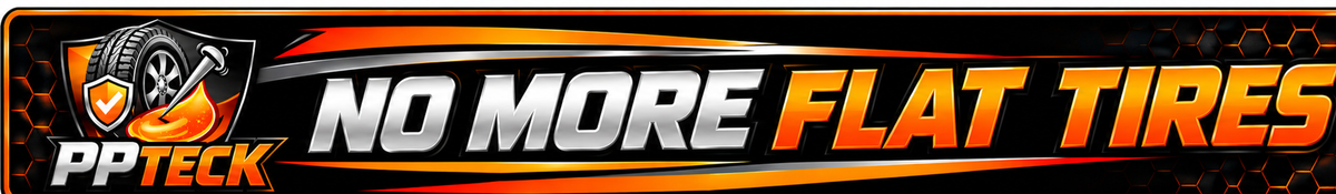 PPTECK No More Flat Tires Holographic Sticker 24" X 3.5"